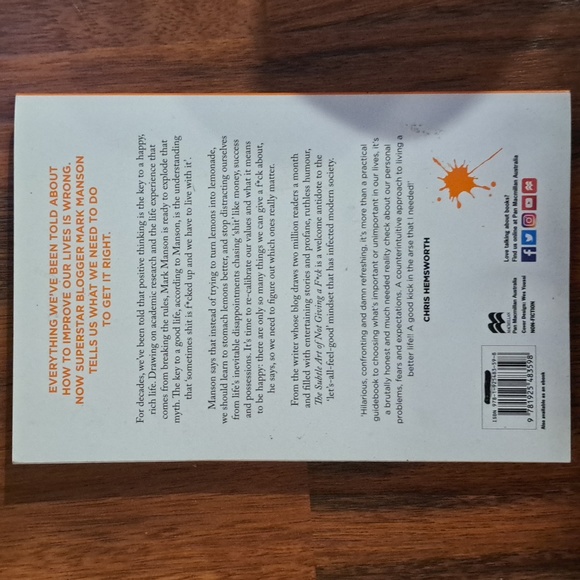 Book-The Subtle Art of Not Giving a F#ck - Picture 2 of 2